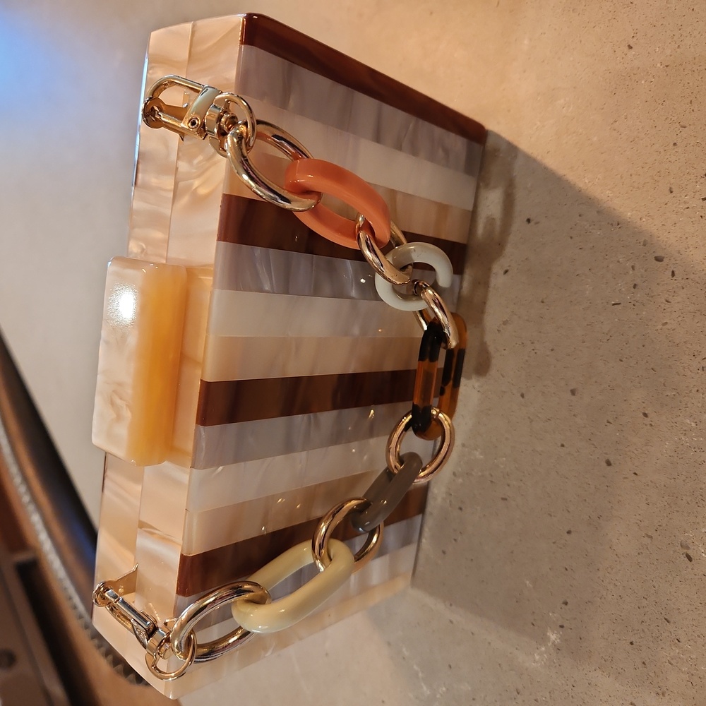 Dolce Vita Corrie Resin Eldgant Box Bag/Clutch